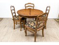 Country Chic Ladder Back Chairs With Extension Dining Table
