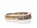 14k Gold Diamond Band Ring, App. 0.27 TCW, Size 7