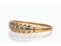 14k Yellow Gold Vintage Band Ring With Diamond Accents, App. 0.015 TCW, Size 5.75