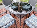 Metal & Resin Wicker 5 Piece Outdoor Dining Set