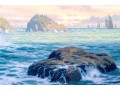 Thomas Kinkade (American, 1958-2012) Limited Edition Color Lithograph, Rock Of Salvation