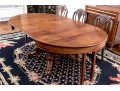 Antique Extension Dining Table On Carved Paw Feet