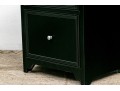 Black Finished Two Drawer Filing Cabinet