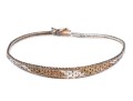 Sterling Silver And Vermeil Graduated Woven Link Bracelet