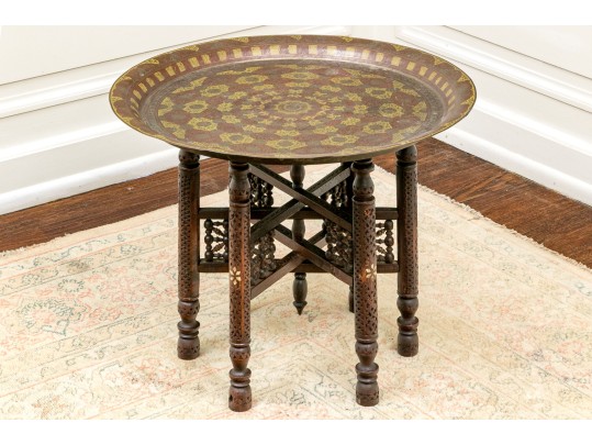 Brass Tray Top Table