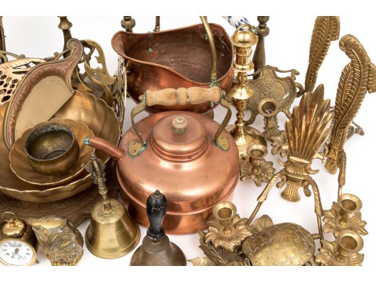 Enormous Collection Of Copper And Brassware