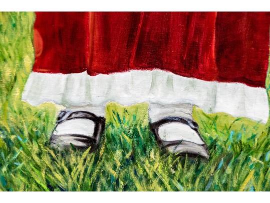 Signed Rita Oil On Canvas, Portrait Of A Child, 1978