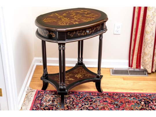 Decorative Bombay Co. Oval End Table - REVISED 9/9/25