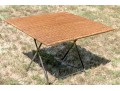 Rattan And Iron Folding Table