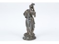Antique Spelter Figure Of The Classical God Mercury With Winged Helmet