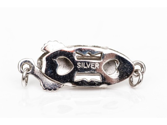 Collection Of Sterling Silver Bead Clasps, Half Clasps And Bead Spacers