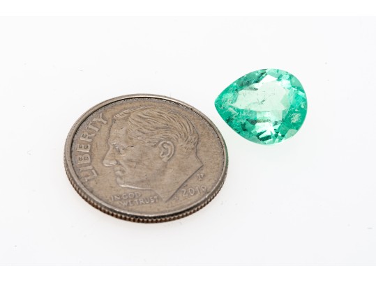 Loose Stone: Pear Faceted Emerald, CTS: 2.52