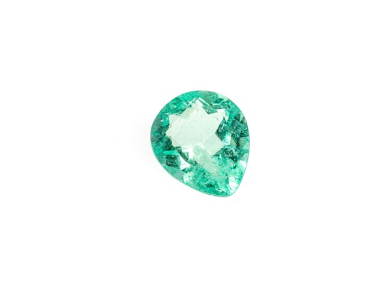 Loose Stone: Pear Faceted Emerald, CTS: 2.52