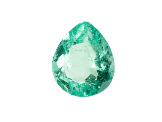 Loose Stone: Pear Faceted Emerald, CTS: 2.52