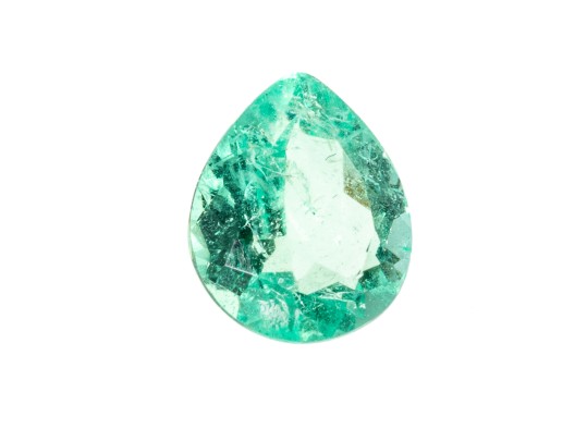 Loose Stone: Pear Faceted Emerald, CTS: 2.52