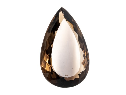 Loose Stone: Enormous Pear Faceted Smoky Quartz, CTS: 528.76