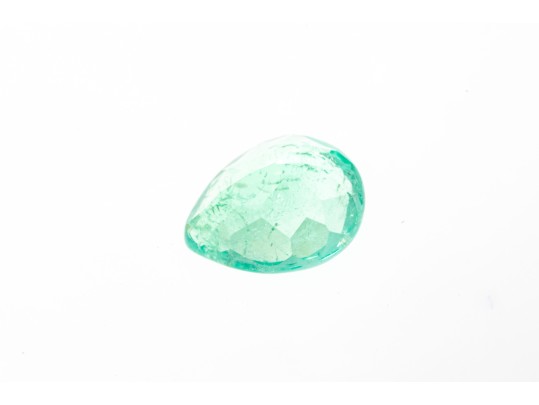 Loose Stone: Pear Faceted Emerald, CTS: 2.52