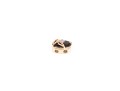 14k Yellow Gold Striking Black Onyx And Diamond Set Slide, Vertical Profile