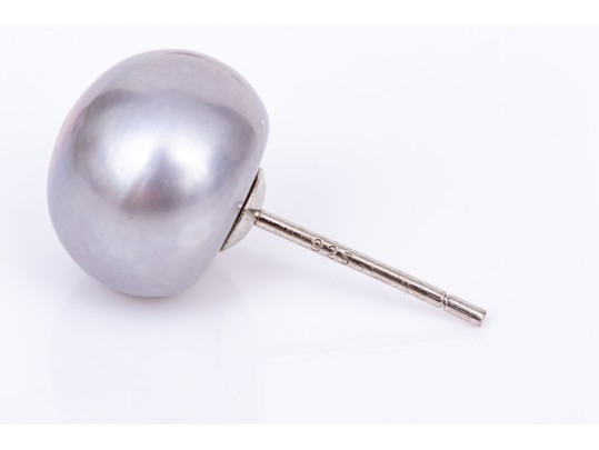 Collection Of Multi-colored Cultured Freshwater Pearl Stud Earrings, With Sterling Silver Posts
