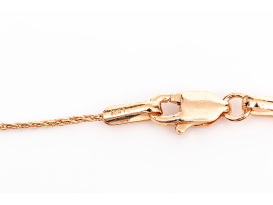 14k Rose Gold Stunning Amethyst, Diamond Halo And Tanzanite Pendant, With Chain