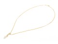 14k Gold Retro Diamond Set Twist Pendant, App. 0.17 TCW, With Chain