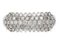 10k White Gold Diamond Dome Ring, App. 0.66 TCW, Size 8