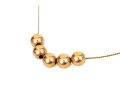 14k Yellow Gold Classic Retro Gold Ball Style Necklace
