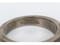 Titanium And 18k Yellow Gold Striking Diamond Set Band Ring, App. 0.14 TCW, Size 10, See Note