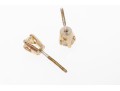 14k White Gold Simple Diamond Stud Earrings, App. 0.42 TCW