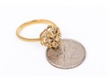 14k Yellow Gold Vintage Diamond Cluster Ring, App. 0.11 TCW, Size 6
