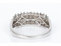 10k White Gold Diamond Dome Ring, App. 0.66 TCW, Size 8