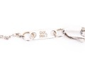 14k White Gold Fun Diamond Set Heart Swan Motif Pendant, App. 0.09 TCW, With Chain