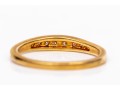 18k Yellow Gold Classic Channel Set Diamond Band Ring, App. 0.10 TCW, Size 6