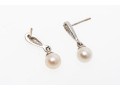 14k And 10k Gold Drop Cultured Pearl Pendant Earrings 