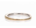 14k White Gold Narrow Ruby Band Ring, App. 0.15 TCW, Size 6