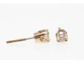 14k White Gold Simple Diamond Stud Earrings, App. 0.42 TCW