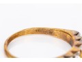 14k Yellow Gold Lovely Princess Cut Diamond Band Ring, App. 0.70 TCW, Size 7