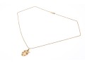 14k Yellow Gold Vintage Palette And Brush Pendant, With Chain