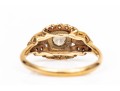 14k And 18k Vintage Round Diamond Ring, App. 0.29 TCW, Size 6.25