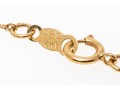 14k Yellow Gold Retro Sapphire And Diamond Set Pendant, With Chain