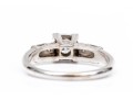 14k White Gold Vintage Diamond Ring, App. 0.12 TCW, Size 5.75