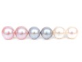 Collection Of Multi-colored Cultured Freshwater Pearl Stud Earrings, With Sterling Silver Posts