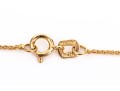 14k Yellow Gold Classic Diamond Solitaire Pendant, App. 0.19 CTS, With Chain