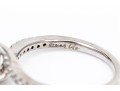 14k White Gold Lovely Diamond Set Bypass Ring, App. 0.42 TCW, Size 8.25