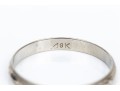 18k White Gold Vintage 2.5mm Patterned Band Ring, Size 7-