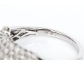 10k White Gold Diamond Dome Ring, App. 0.66 TCW, Size 8