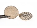 10k Yellow Gold Vintage Quartz Cluster Ring, Size 3.5+