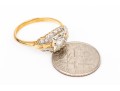 14k And 18k Vintage Round Diamond Ring, App. 0.29 TCW, Size 6.25