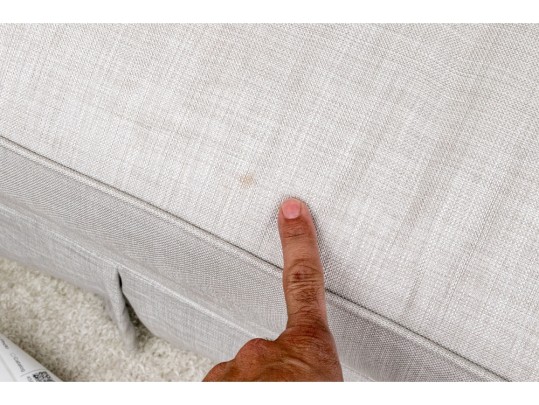 Handsome Upholstered Down-Wrapped Sofa ($5,000)