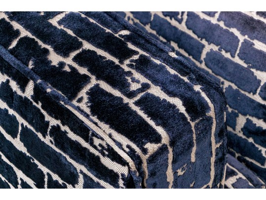 Stylish Pair Of CCL Custom Upholstered Club Chairs ($7,000)